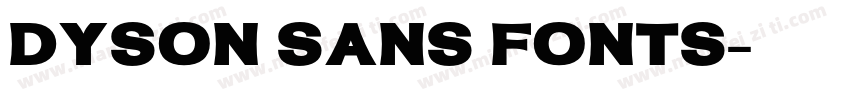 dyson sans fonts字体转换